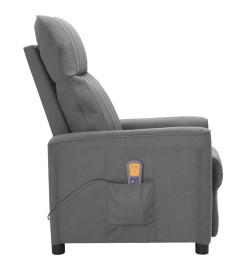 Fauteuil de massage Gris clair Tissu