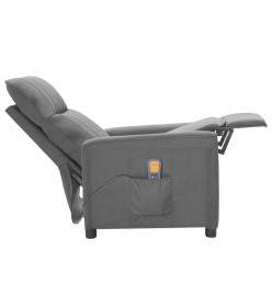 Fauteuil de massage Gris clair Tissu