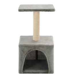 Arbre à chat avec griffoirs en sisal 55 cm Gris