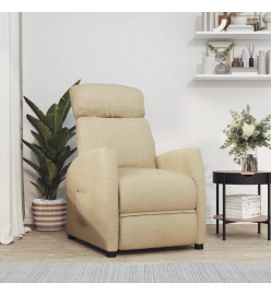 Fauteuil inclinable Crème Tissu