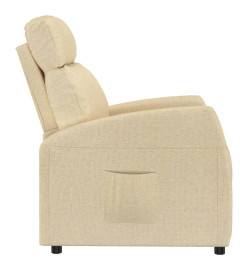 Fauteuil inclinable Crème Tissu