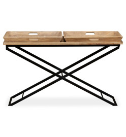 Table console Bois de manguier massif 130 x 40 x 80 cm