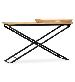 Table console Bois de manguier massif 130 x 40 x 80 cm