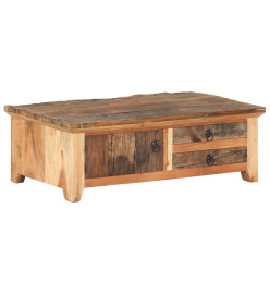 Table basse 90x50x31 cm Bois de récupération massif