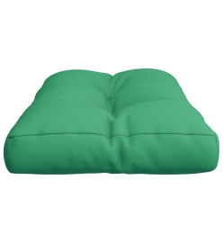 Coussin de palette vert 70x40x12 cm tissu