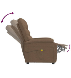 Fauteuil de massage Marron Tissu