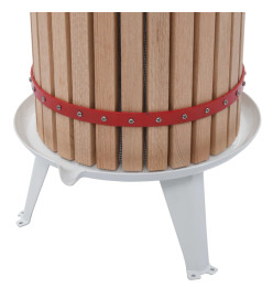 Presse-fruits et à vin avec sac en tissu 24 L Bois de chêne