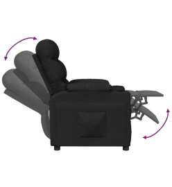 Fauteuil inclinable Noir Tissu