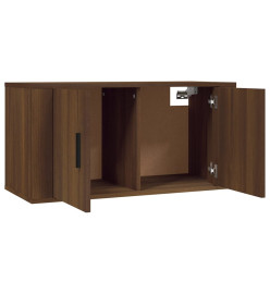 Ensemble de meubles TV 2 pcs Chêne marron Bois d'ingénierie