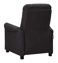 Fauteuil de massage Noir Similicuir