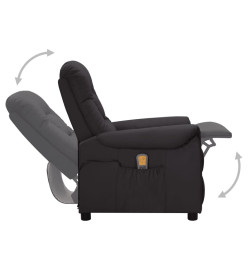 Fauteuil de massage Noir Similicuir