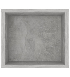 Meuble TV suspendu Gris béton 100x30x26,5 cm Aggloméré