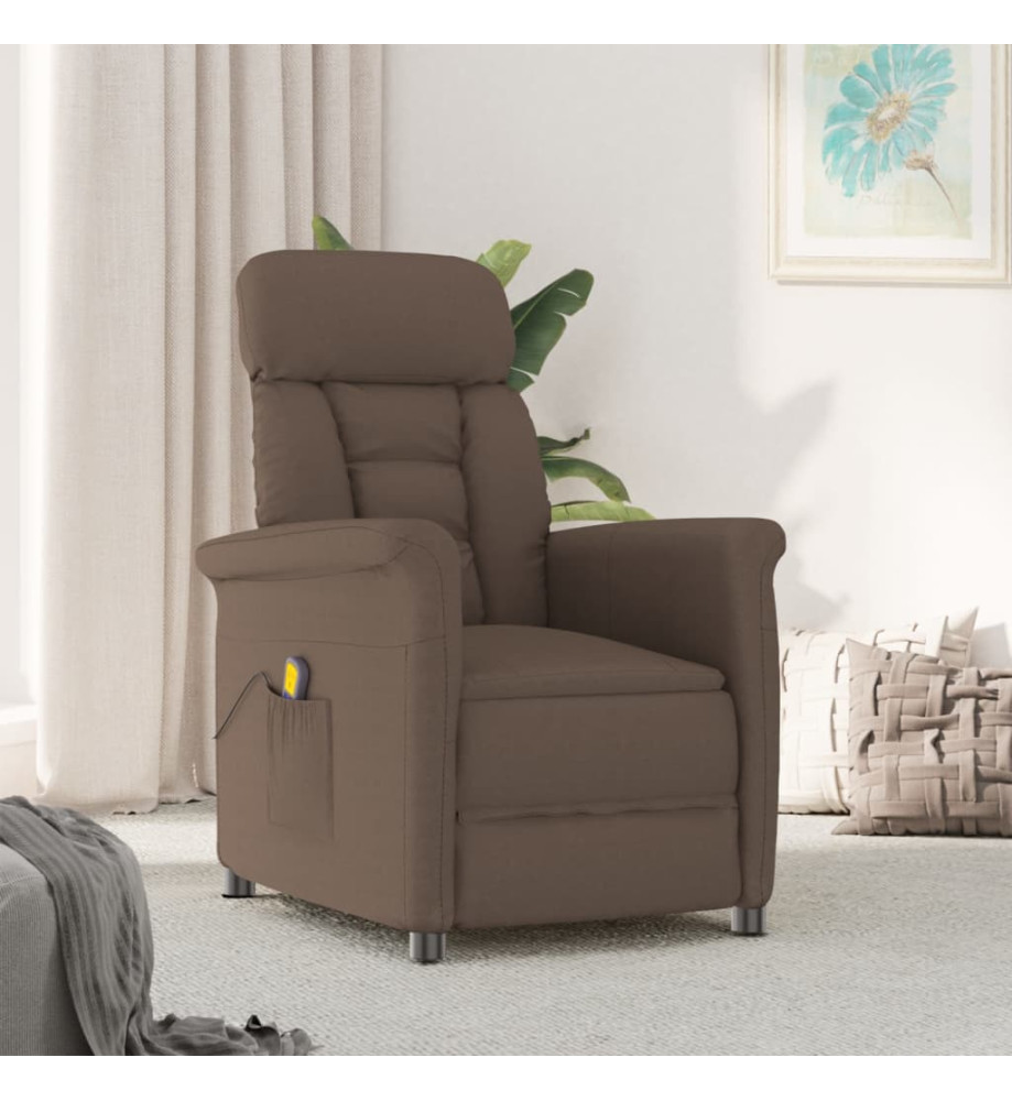 Fauteuil de massage Marron Similicuir daim