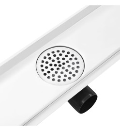 Drain de douche avec couvercle 2en1 103x14 cm Acier inoxydable