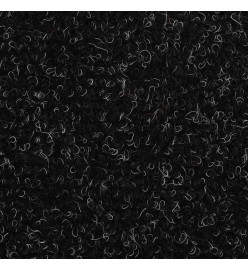 Tapis autoadhésifs de marches 10 pcs Noir 56x17x3 cm Aiguilleté