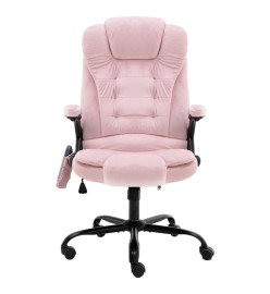 Chaise de bureau de massage Rose Velours