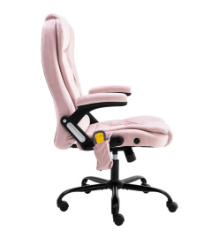 Chaise de bureau de massage Rose Velours