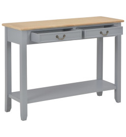 Table console Gris 110x35x80 cm Bois