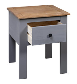 Table de chevet Gris 46x40x57 cm Pin Gamme Panama