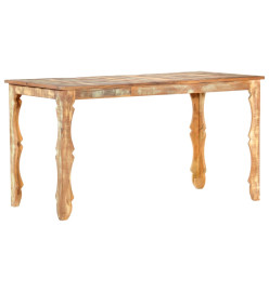 Table de salle à manger 140x70x76cm Bois de récupération massif