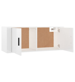 Meubles TV muraux 3 pcs blanc brillant 100x34,5x40 cm