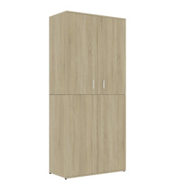 Armoire à chaussures Chêne sonoma 80x39x178 cm Aggloméré