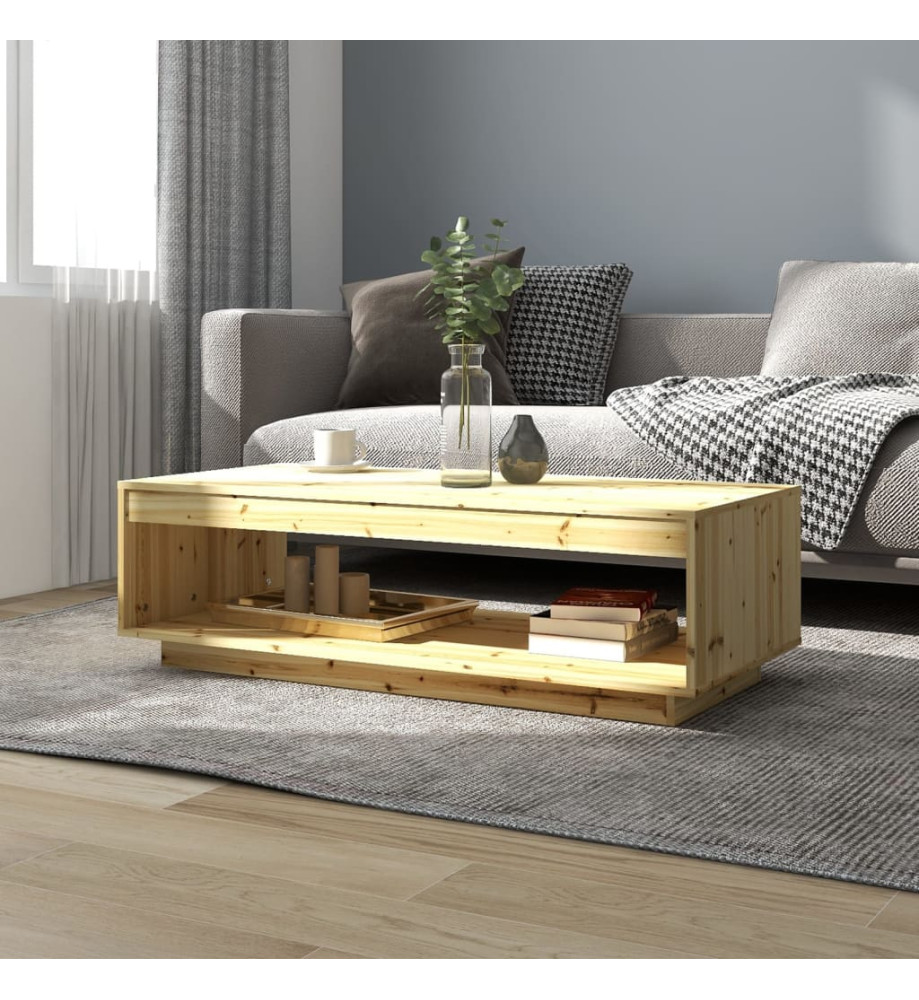 Table basse 110x50x33,5 cm Bois de sapin massif