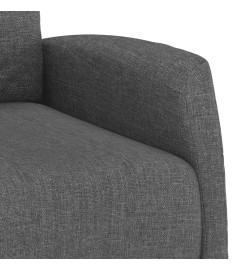 Fauteuil inclinable électrique Gris foncé Tissu