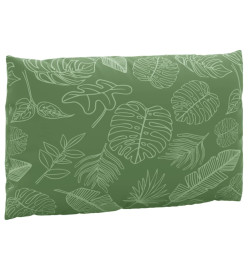 Coussins de palette 3 pcs motif de feuilles tissu Oxford