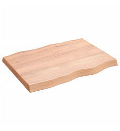 Dessus de table bois chêne massif traité bordure assortie