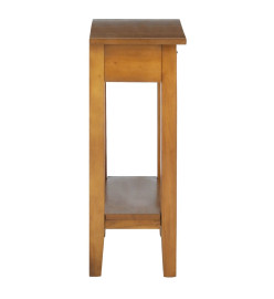 Table console avec tiroir 60x30x75 cm bois d'acajou massif