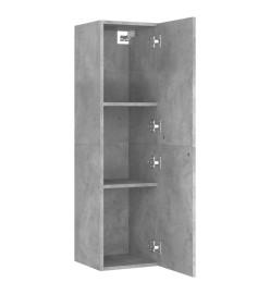 Ensemble de meubles TV 4 pcs Gris béton Bois d'ingénierie