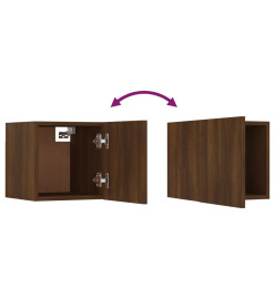 Meubles TV muraux 4 pcs Chêne marron 30,5x30x30 cm