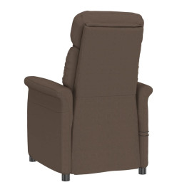 Fauteuil de massage électrique Marron Similicuir daim