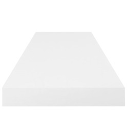 Étagère murale flottante 4 pcs Blanc brillant 80x23,5x3,8cm MDF