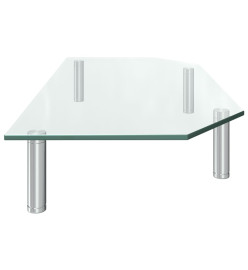 Support de moniteur 60x26x8,6 cm Verre transparent