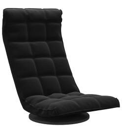 Chaise de sol pivotante Noir Velours