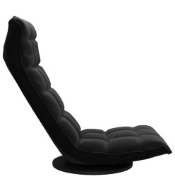 Chaise de sol pivotante Noir Velours