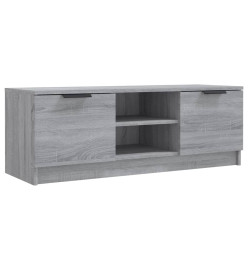 Meuble TV Sonoma gris 102x35x36,5 cm Bois d'ingénierie