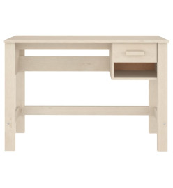 Bureau HAMAR Marron miel 110x40x75 cm Bois massif de pin