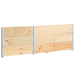 Colliers de palette 3 pcs 50x100 cm Bois de pin solide