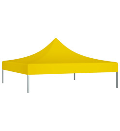 Toit de tente de réception 3x3 m Jaune 270 g/m²