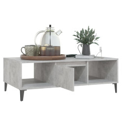 Table basse Gris béton 103,5x60x35 cm Aggloméré