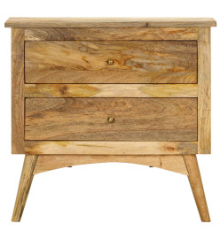 Table de chevet 65 x 35 x 60 cm Bois de manguier massif