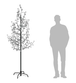 Arbre à LED fleur de cerisier 220 LED Blanc chaud 220 cm