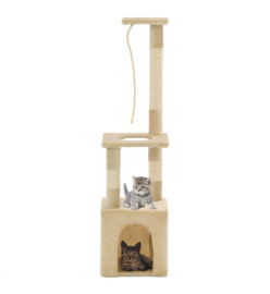 Arbre à chat avec griffoirs en sisal 109 cm Beige