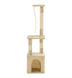 Arbre à chat avec griffoirs en sisal 109 cm Beige