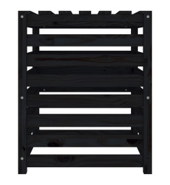 Composteur Noir 63,5x63,5x77,5 cm Bois massif de pin