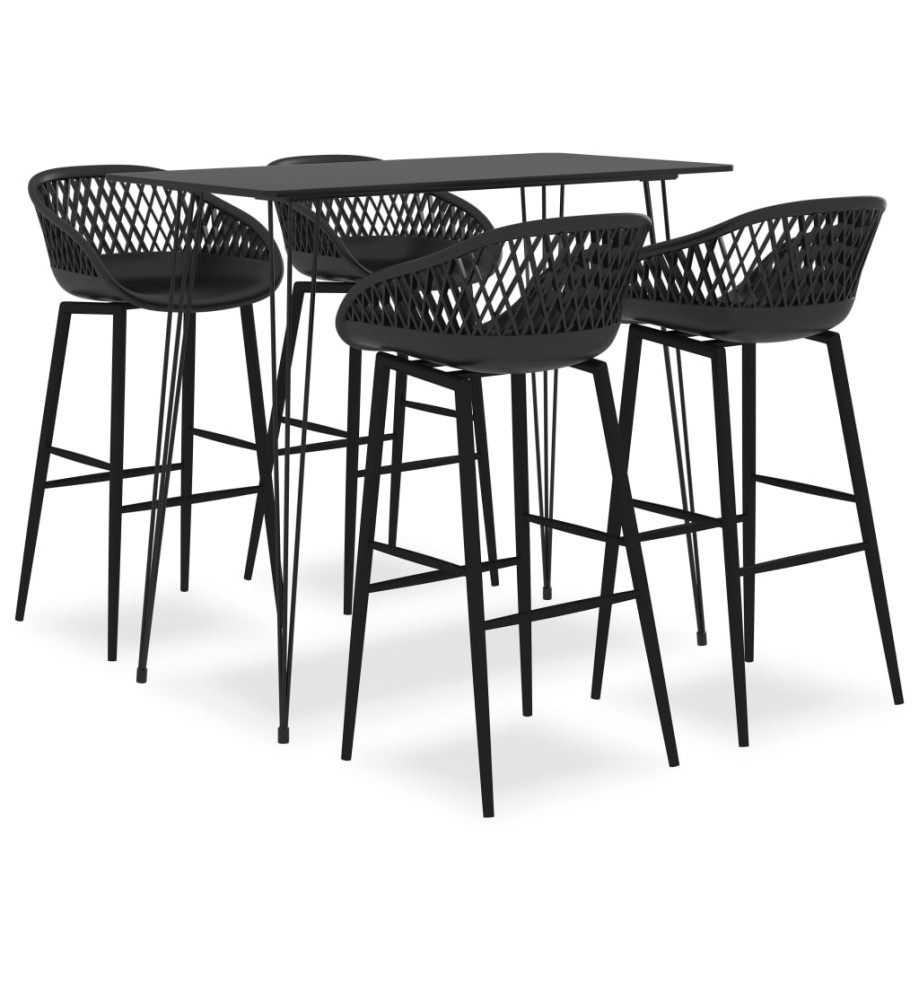 Ensemble de bar 5 pcs Noir