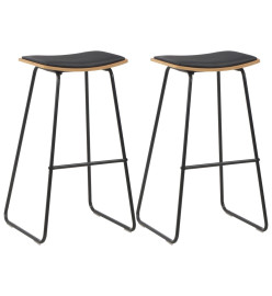 Mobilier de bar 3 pcs Acier Noir